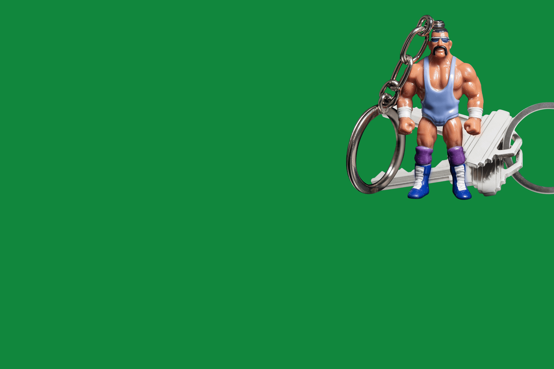 Move for home key chain wrestler