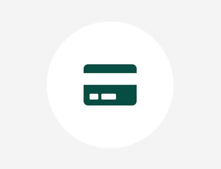 green credit card icon