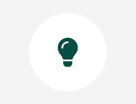 green light-bulb icon