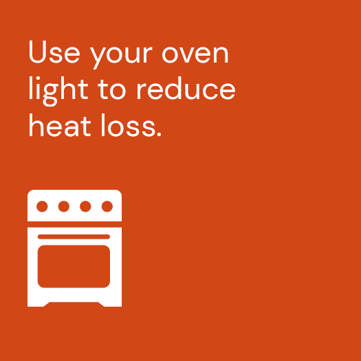 An ActewAGL Energy Saving Tip using an oven light